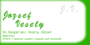 jozsef vesely business card